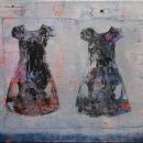 "twin sisters", 2015, Öl auf Leinwand, 36 x 42 cm